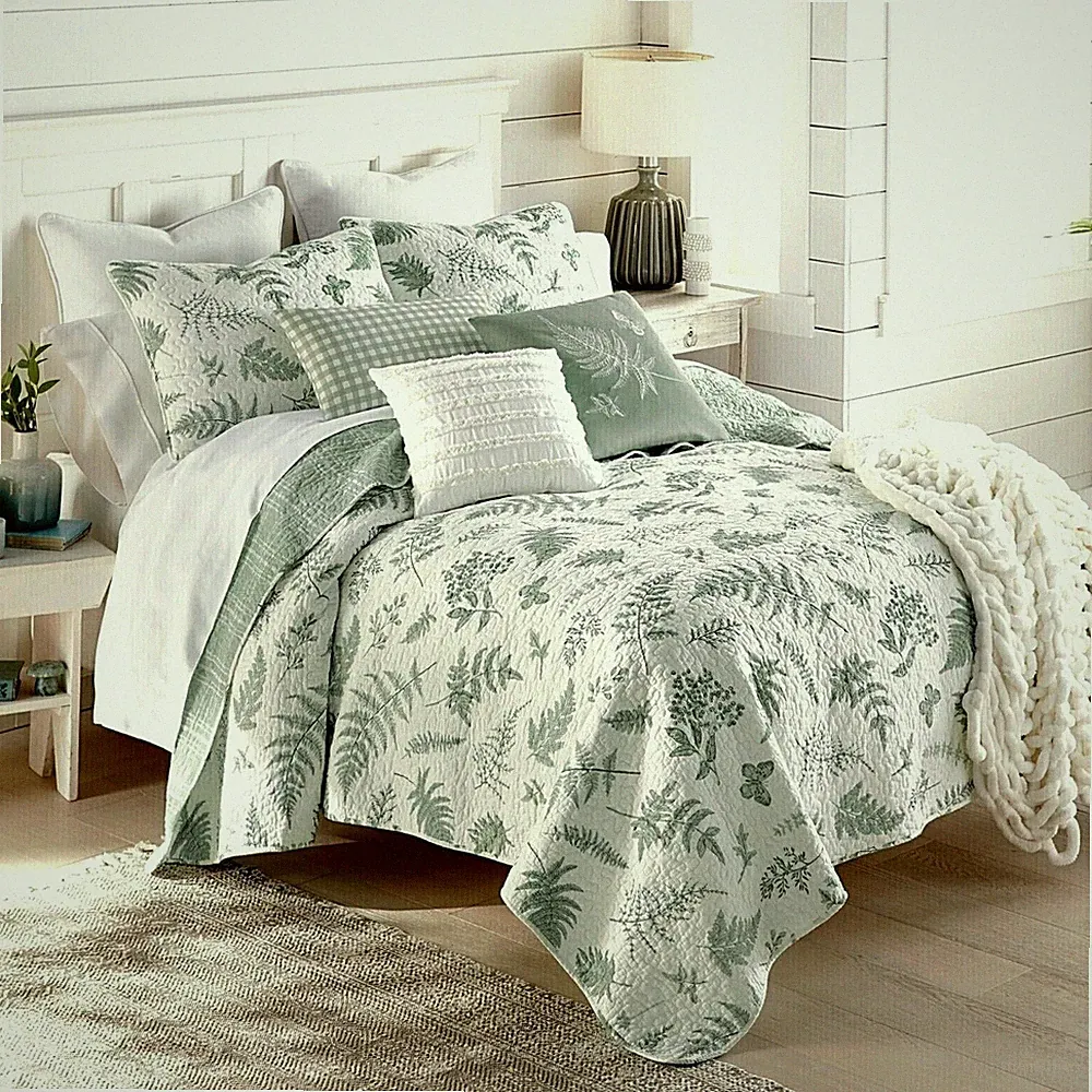 Donna Sharp Botanical Nature Cotton Quilt Collection Country Cottage Bedding Set