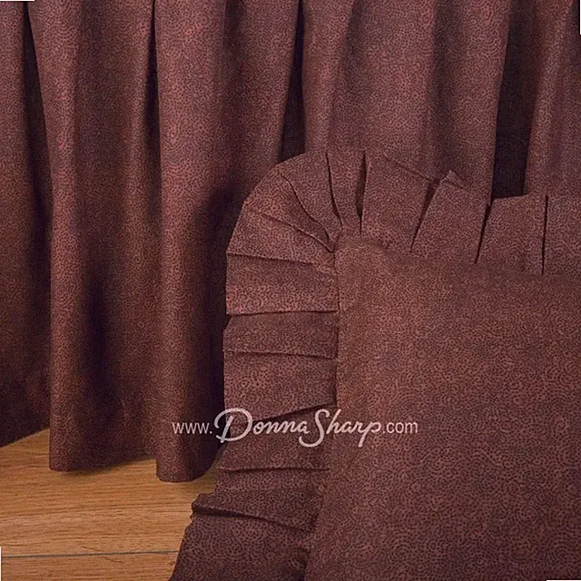Donna Sharp Brown Moon Dot Full Bedskirt,(G)
