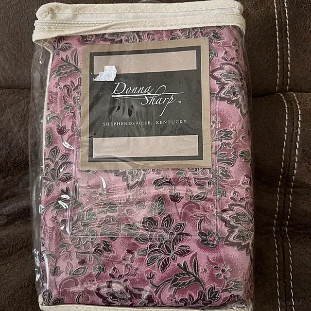 Donna Sharp Euro Sham 25x25” Inch Mauvelous Pink Floral