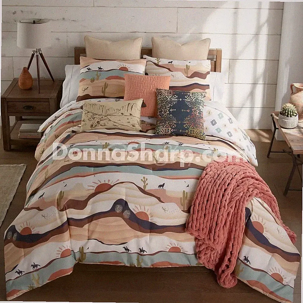 Donna Sharp Journeys King Comforter Set!NWT!Gorgeous!