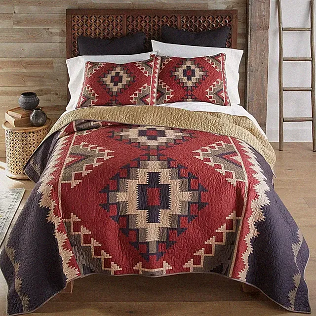Donna Sharp Mojave Southwestern Country Home Queen 3 PC Quilt Set