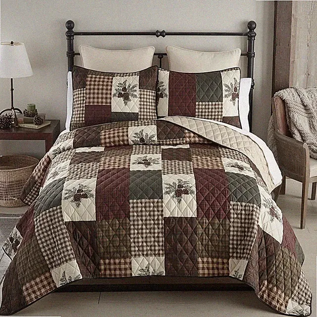 Donna Sharp Pine Panels Microfiber Quilt Sets