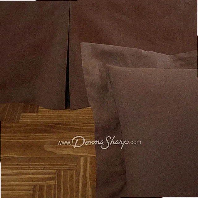 Donna Sharp Pistachio Brown Twin Bedskirt, (T)