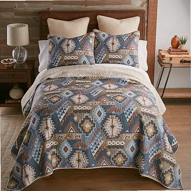Donna Sharp Tohatchi Southwestern Country Farmhouse King 3 PC Quilt Set