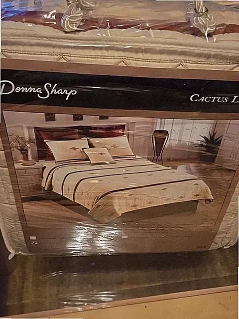 New Donna Sharp Quilt Cactus Lizard Southwestern Full Queen