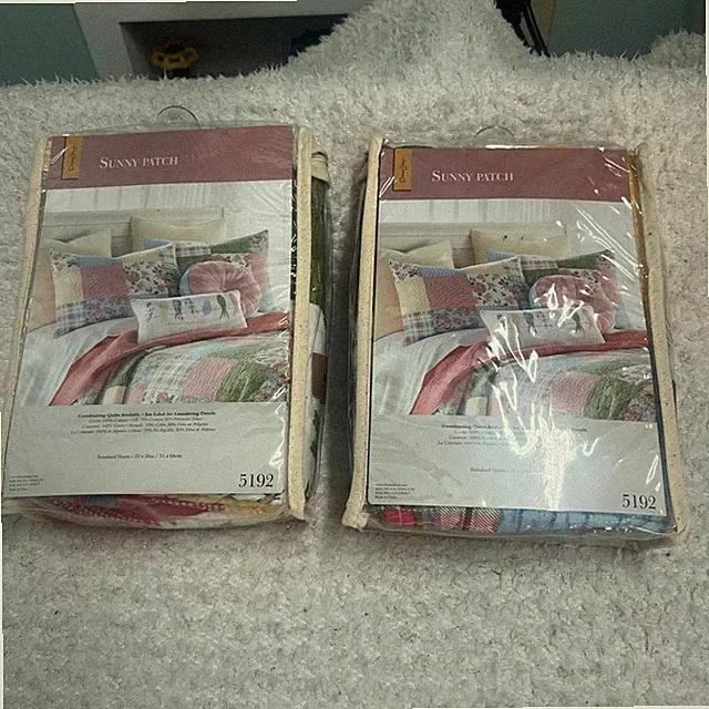 Set of 2 Donna Sharp Sunny Patch Standard Quilt Pillow Shams 20x26