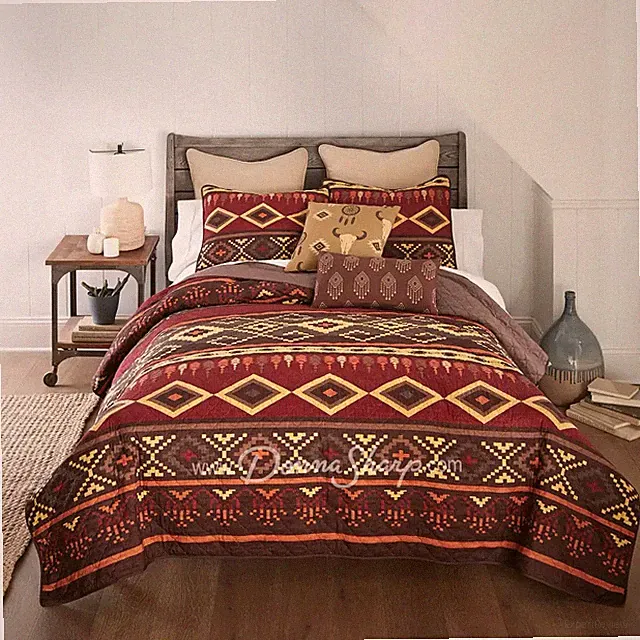 Western Tapestry 3PC Quilted Bedding Set by Donna Sharp